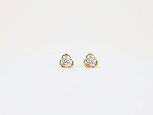 DIAMOND-EAR TOPS,18K (DET-00176)