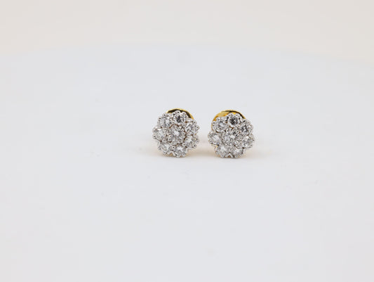 DIAMOND-EAR TOPS,18K (DET-00178)