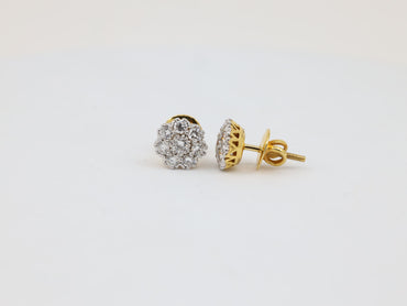 DIAMOND-EAR TOPS,18K (DET-00178)