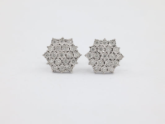 DIAMOND-EAR TOPS,18K (DET-00179)