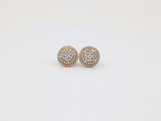 DIAMOND-EAR TOPS,18K (DET-00212)