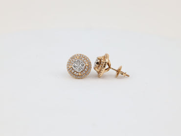 DIAMOND-EAR TOPS,18K (DET-00212)