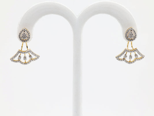 DIAMOND-EAR TOPS,18K (DET-00341)