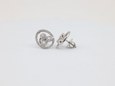 DIAMOND-EAR TOPS,18K (DET-00350)