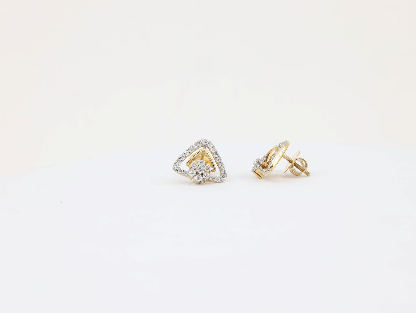 DIAMOND-EAR TOPS,18K (DET-00362)