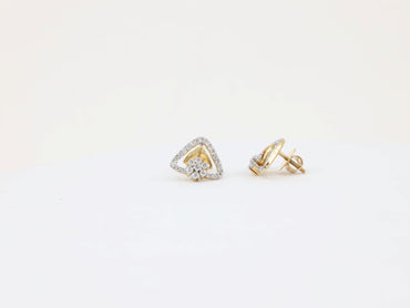 DIAMOND-EAR TOPS,18K (DET-00362)
