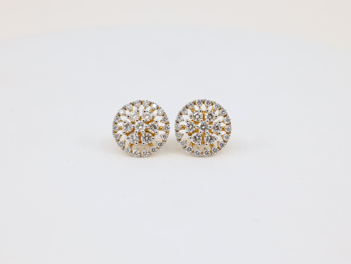 DIAMOND-EAR TOPS,18K (DET-00365)