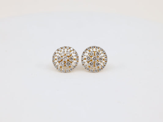 DIAMOND-EAR TOPS,18K (DET-00365)
