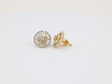 DIAMOND-EAR TOPS,18K (DET-00365)