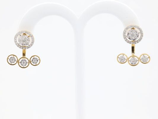 DIAMOND-EAR TOPS,22K (DET-00507)