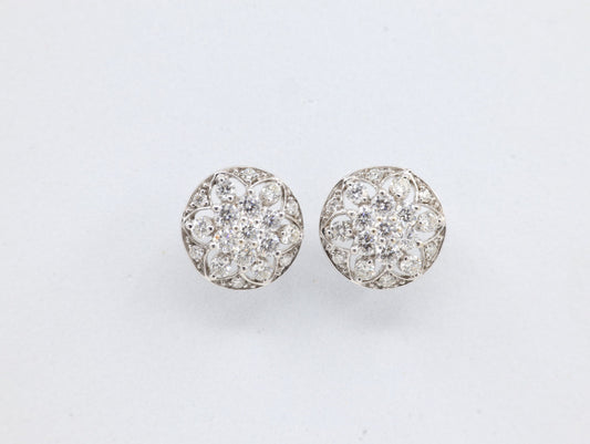 DIAMOND-EAR TOPS,18K (DET-00538)