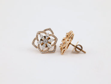 DIAMOND-EAR TOPS,18K (DET-00567)