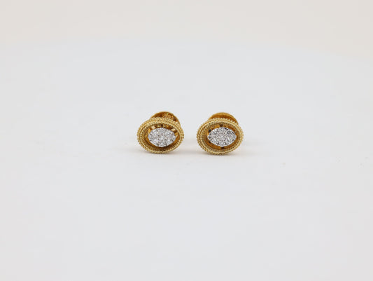 DIAMOND-EAR TOPS,18K (DET-00612)