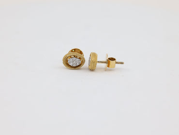 DIAMOND-EAR TOPS,18K (DET-00612)