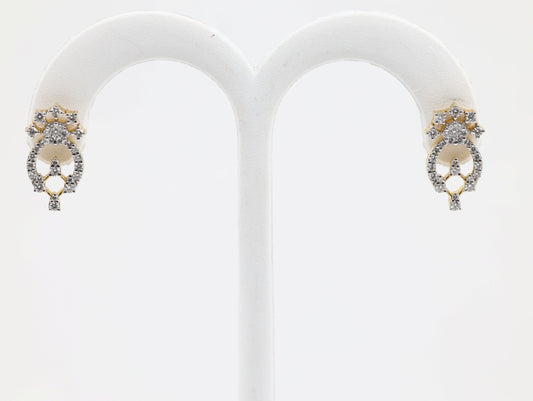 DIAMOND-EAR TOPS,18K (DET-00714)