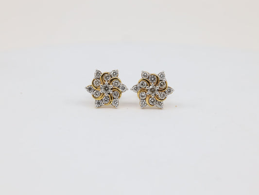 DIAMOND-EAR TOPS,18K (DET-00745)