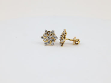 DIAMOND-EAR TOPS,18K (DET-00745)