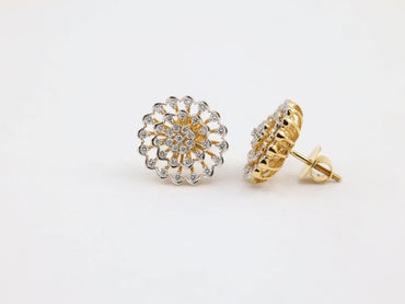 DIAMOND-EAR TOPS,18K (DET-00749)