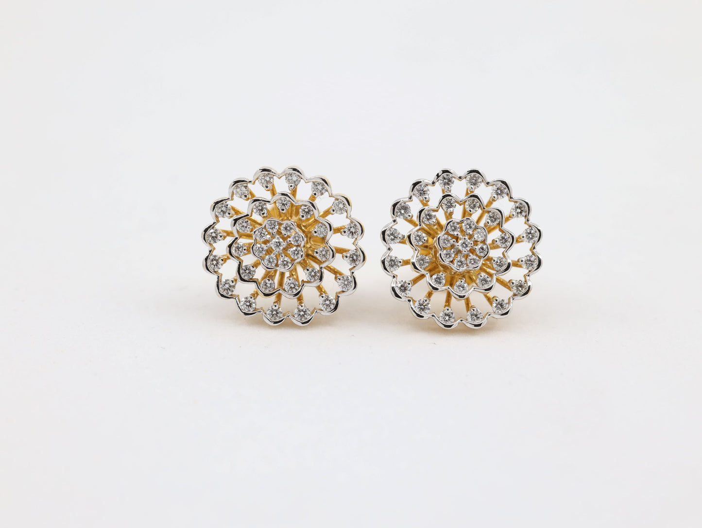 DIAMOND-EAR TOPS,18K (DET-00749)