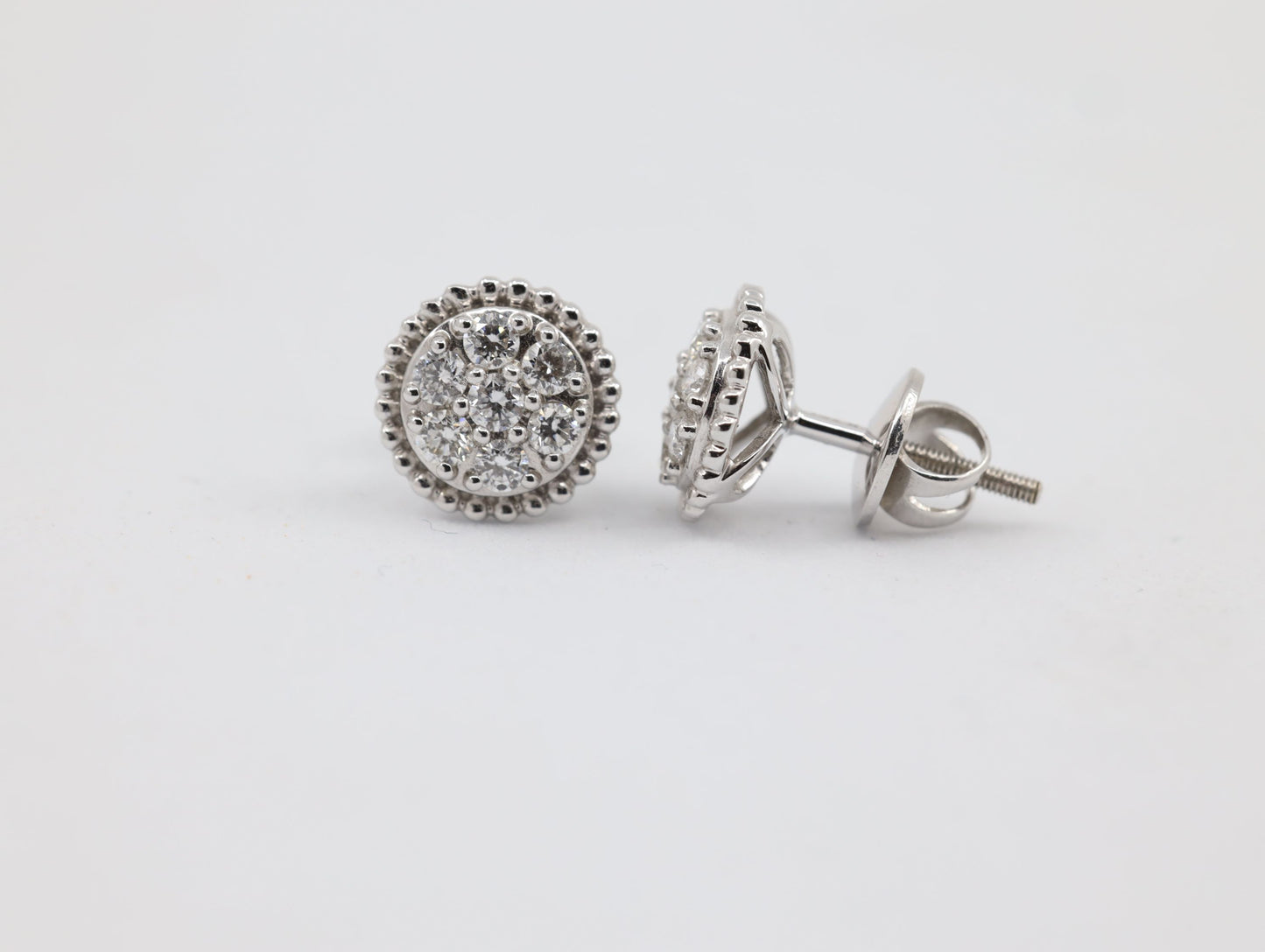 DIAMOND-EAR TOPS,18K (DET-00861)