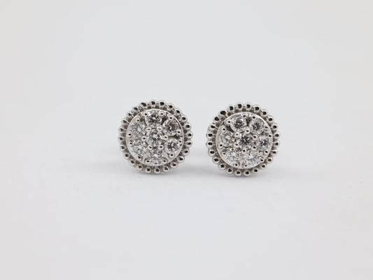DIAMOND-EAR TOPS,18K (DET-00861)