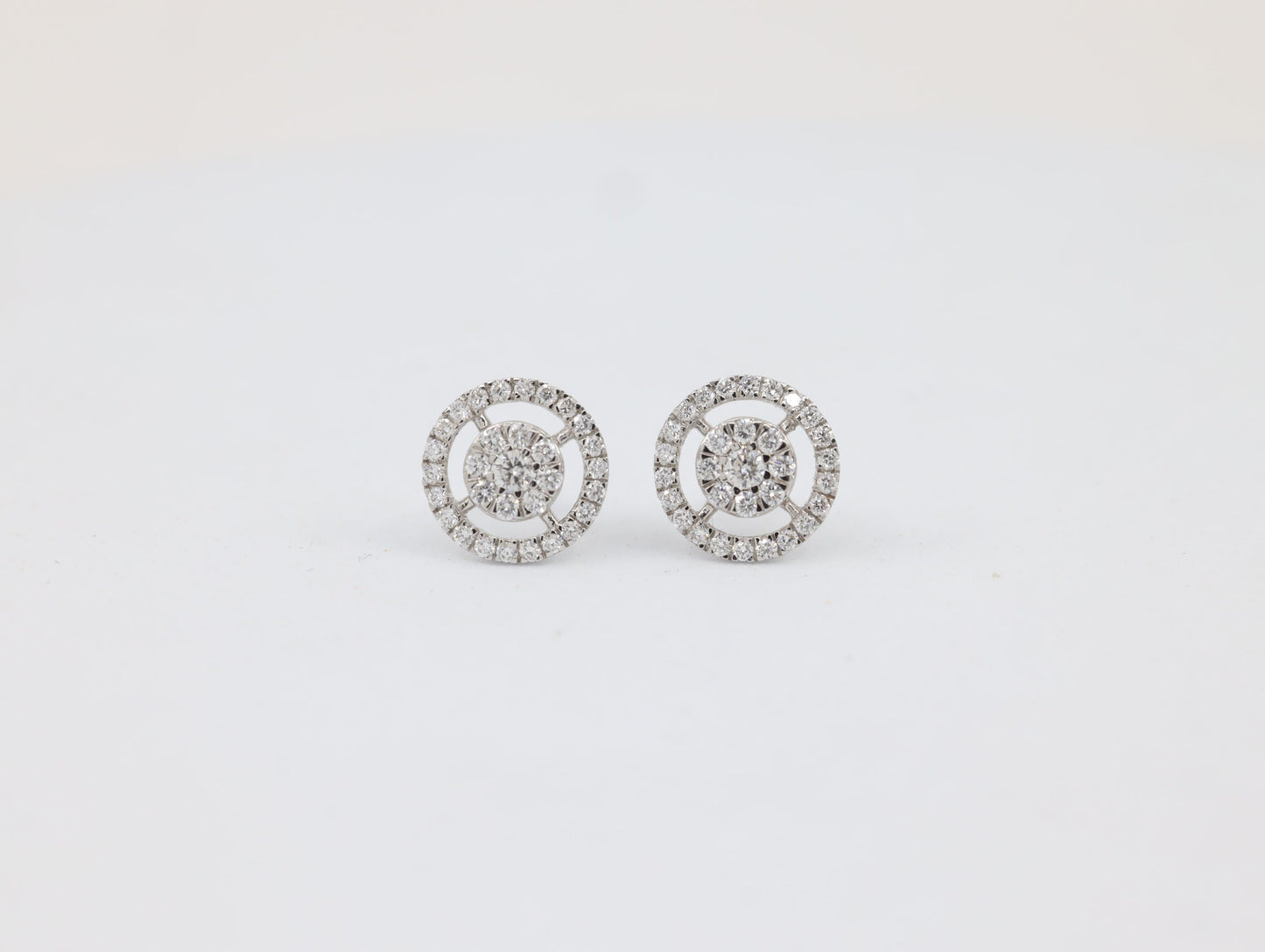 DIAMOND-EAR TOPS,18K (DET-00917)