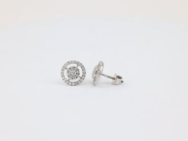 DIAMOND-EAR TOPS,18K (DET-00917)