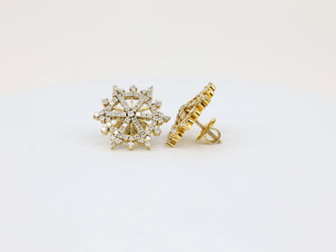 DIAMOND-EAR TOPS,18K (DET-00925)