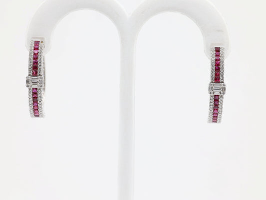 DIAMOND-EAR TOPS,18K (DET-00928)