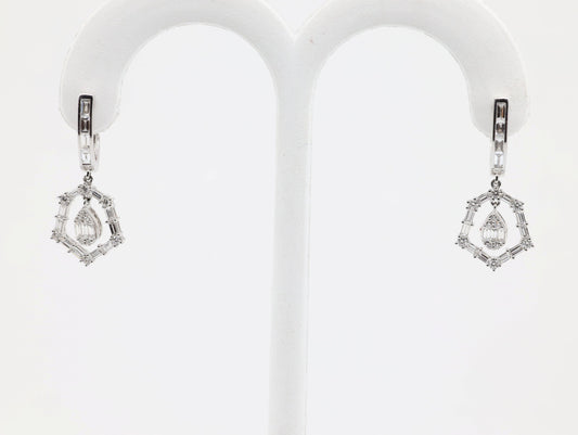DIAMOND-EAR TOPS,18K (DET-00930)