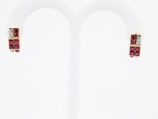 DIAMOND-EAR TOPS,18K (DET-00932)