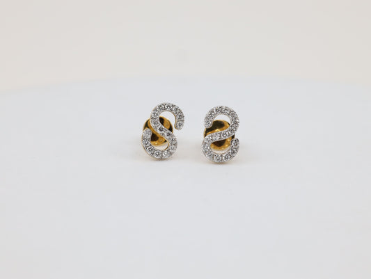 DIAMOND-EAR TOPS,18K (DET-00947)