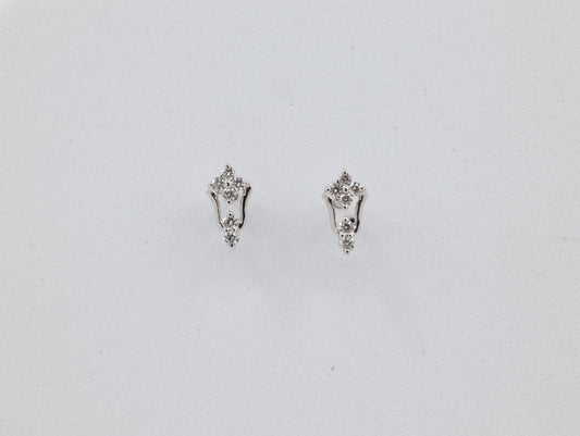 DIAMOND-EAR TOPS,18K (DET-00967)