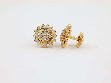 DIAMOND-EAR TOPS,18K (DET-00982)