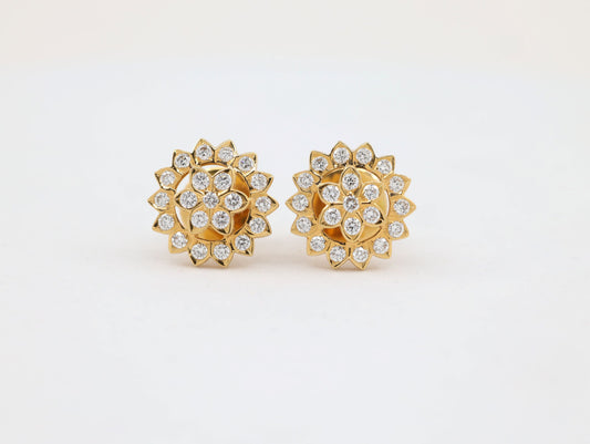 DIAMOND-EAR TOPS,18K (DET-00982)