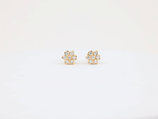 DIAMOND-EAR TOPS,18K (DET-00997)