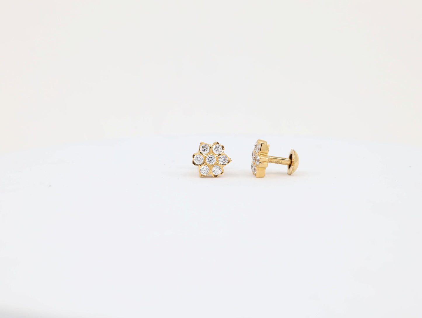 DIAMOND-EAR TOPS,18K (DET-00997)