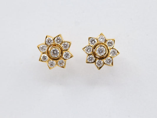 DIAMOND-EAR TOPS,18K (DET-00999)