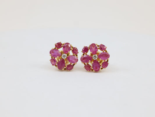 DIAMOND-EAR TOPS,18K (DET-01031)