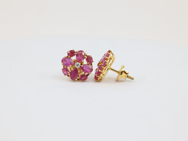 DIAMOND-EAR TOPS,18K (DET-01031)