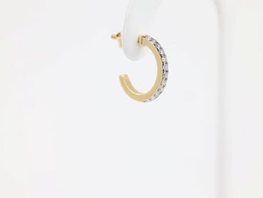 DIAMOND-EAR TOPS,18K (DET-01057)