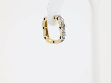 DIAMOND-EAR TOPS,18K (DET-10014)