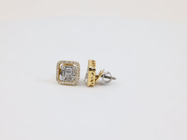 DIAMOND-EAR TOPS,18K (DET-10016)