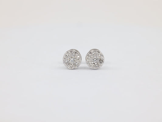 DIAMOND-EAR TOPS,18K (DET-10019)