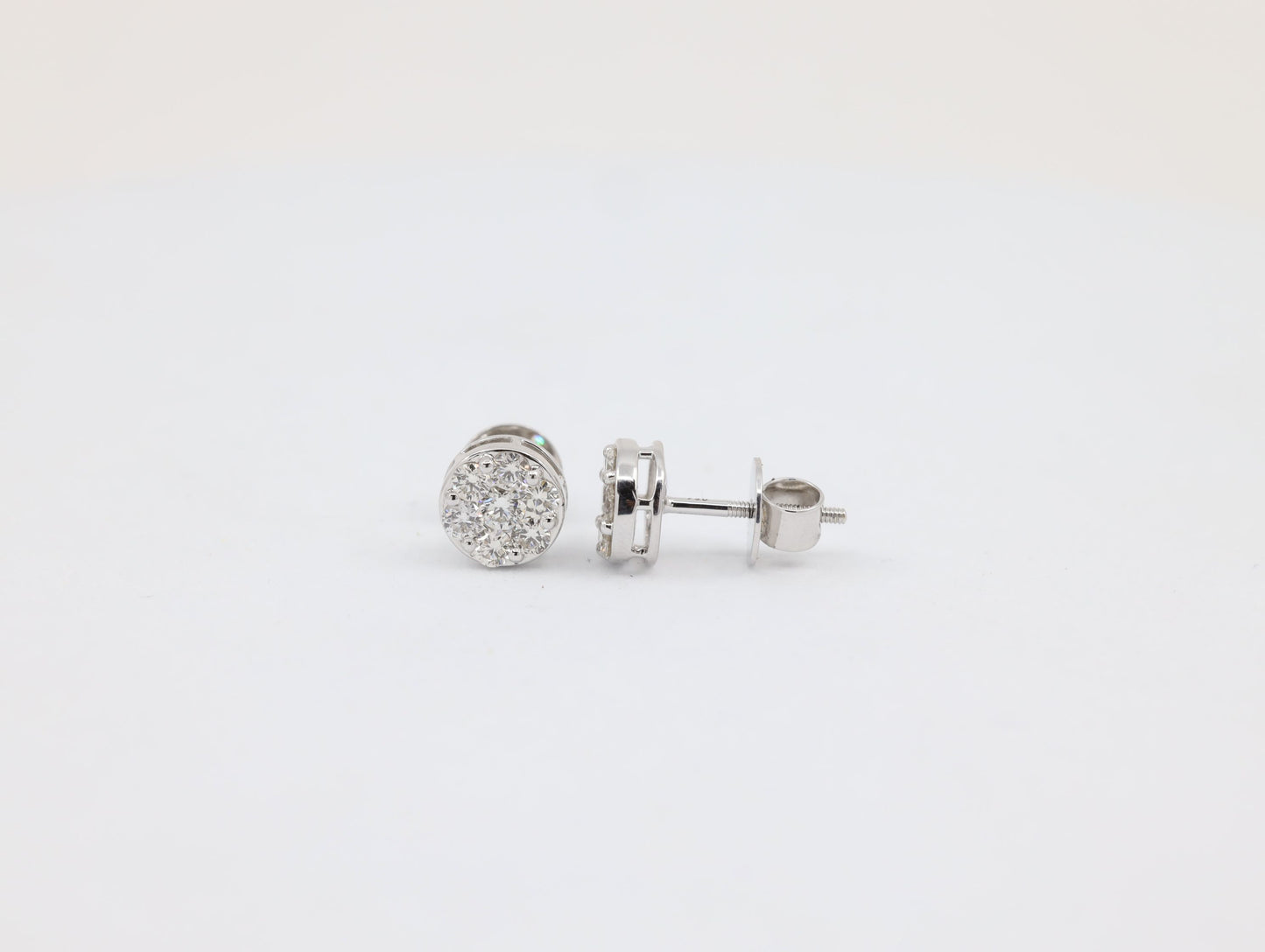 DIAMOND-EAR TOPS,18K (DET-10019)