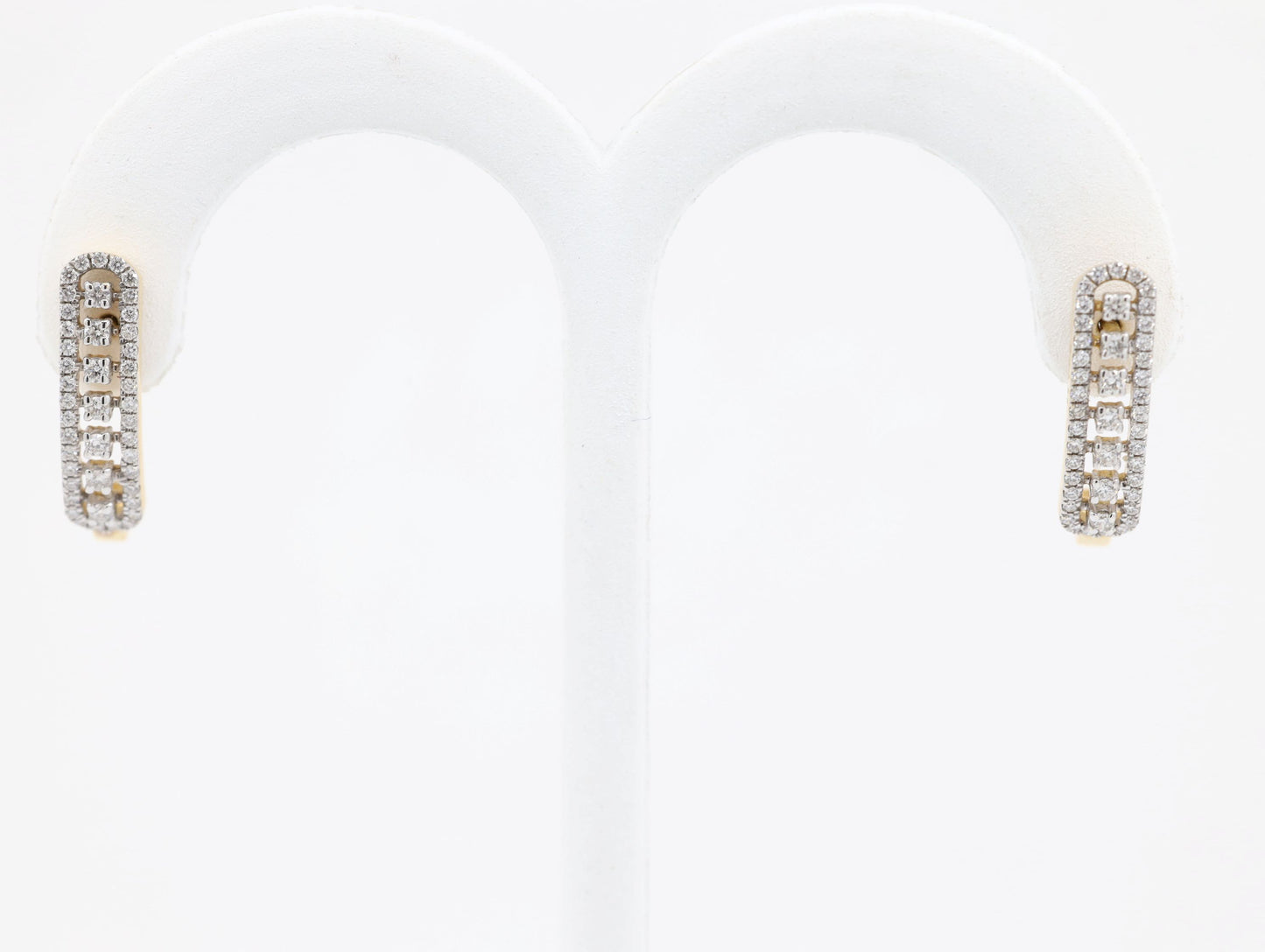 DIAMOND-EAR TOPS,18K (DET-10022)