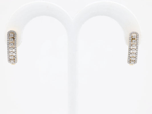 DIAMOND-EAR TOPS,18K (DET-10022)