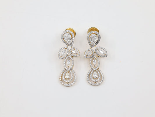 DIAMOND-EAR TOPS 18K (DET-10140)