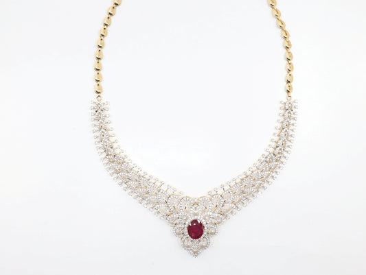 DIAMOND-NECKLACE,18K (DNK-00127)