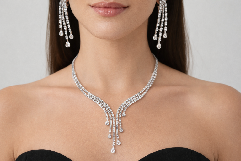 DIAMOND-NECKLACE,18K (DNK-00473)